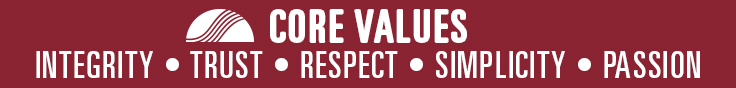 Core Values Integrity Trust Respect Simplicity Passion