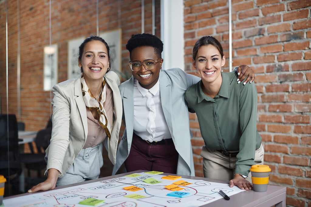 Business women happy about Business Banking